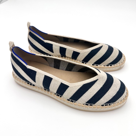 NEW Rothy's Slip On Shoes Navy Blue The Espadrille Flat Women's Size 11 - Picture 3 of 11